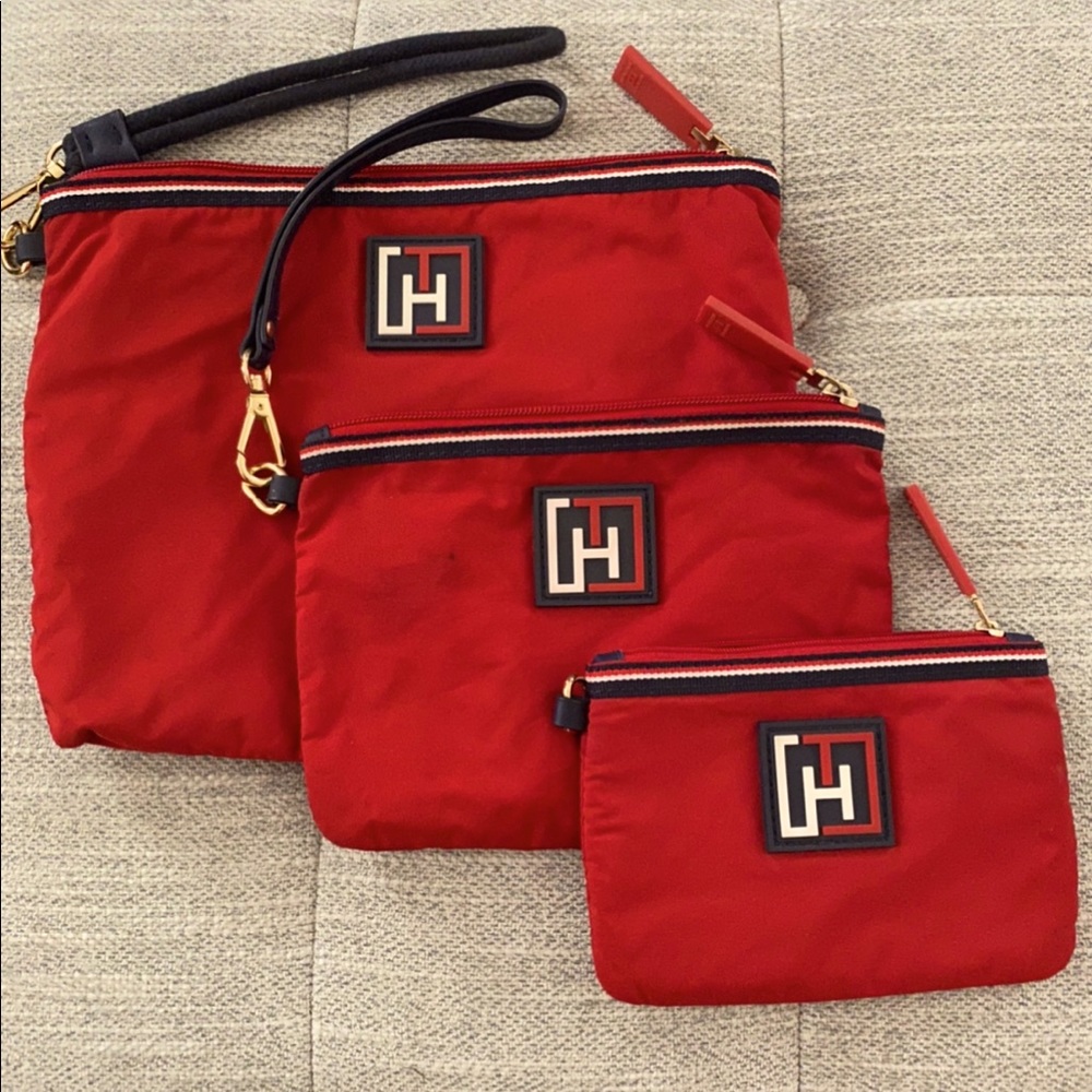 Tommy Hilfiger Set of 3 Pouches / Cosmetic Bags